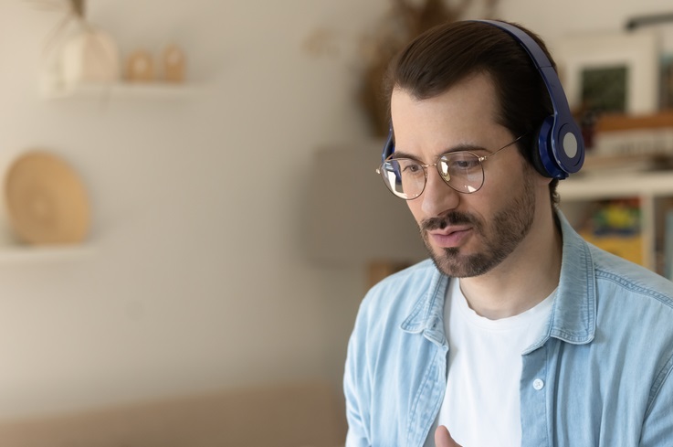 Student learning Luganda